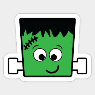 Cute Frankenstein Face Sticker